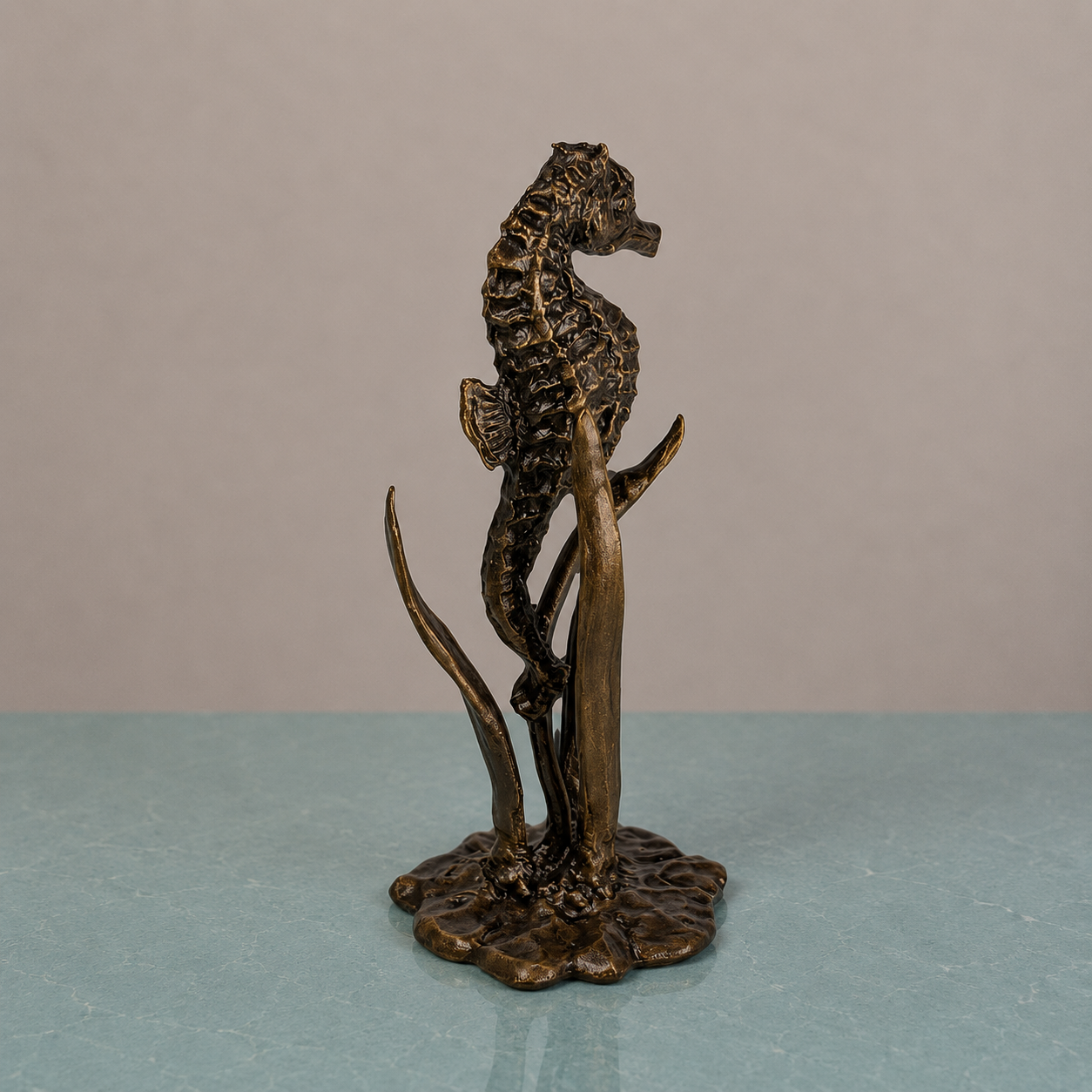 
                  
                    Miniature Bronze Sculpture - Seahorse
                  
                