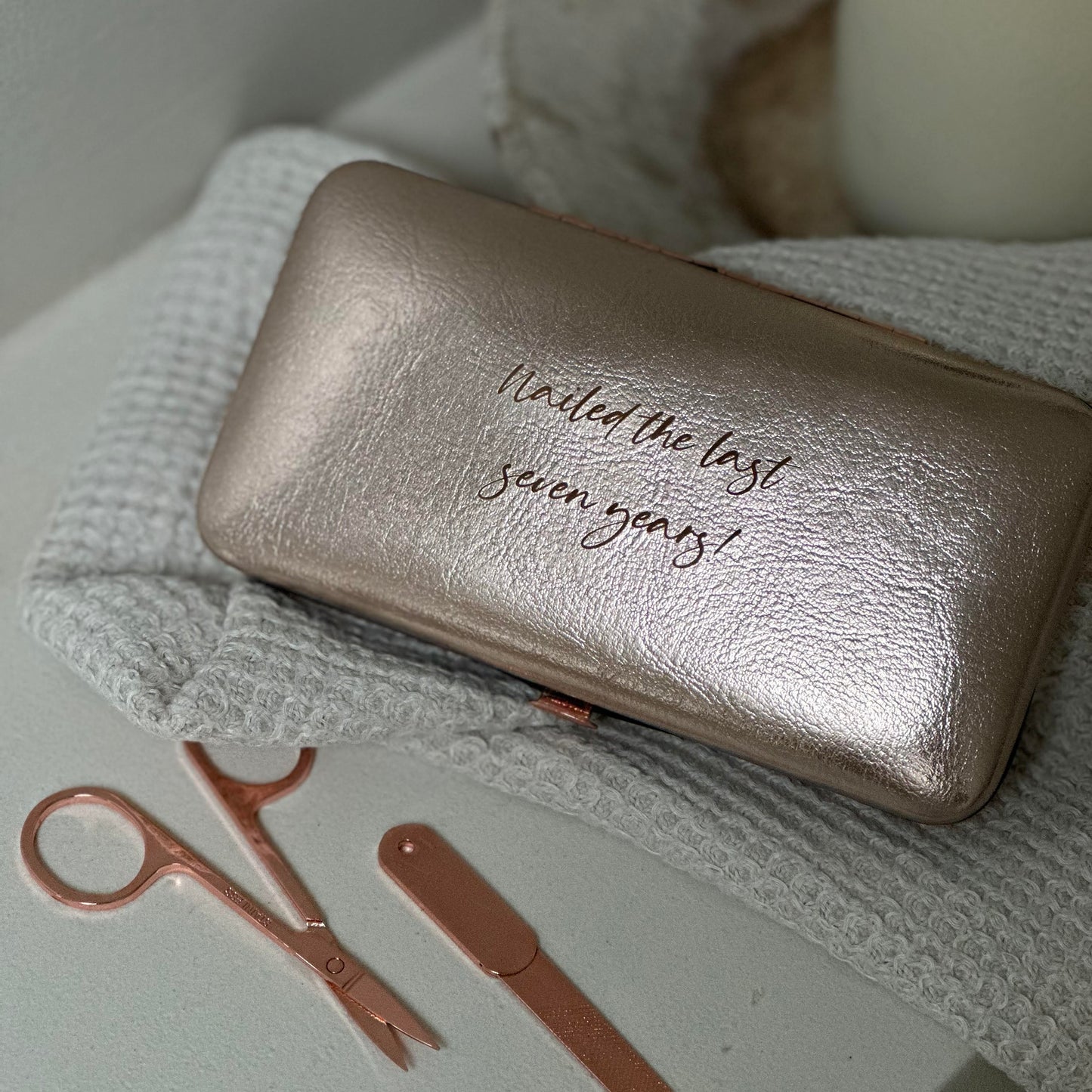 
                  
                    Personalised Manicure Set - Copper
                  
                