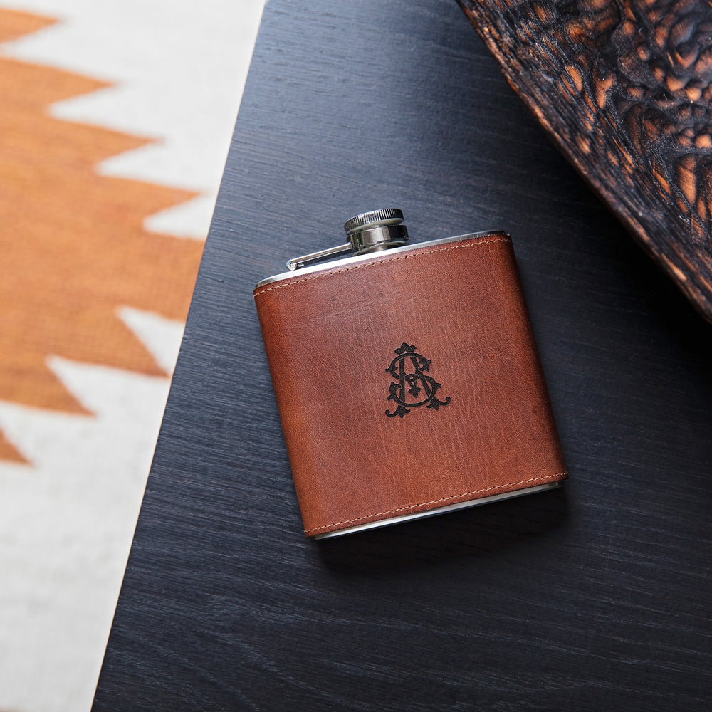 
                  
                    Monogram Leather Hip Flask
                  
                