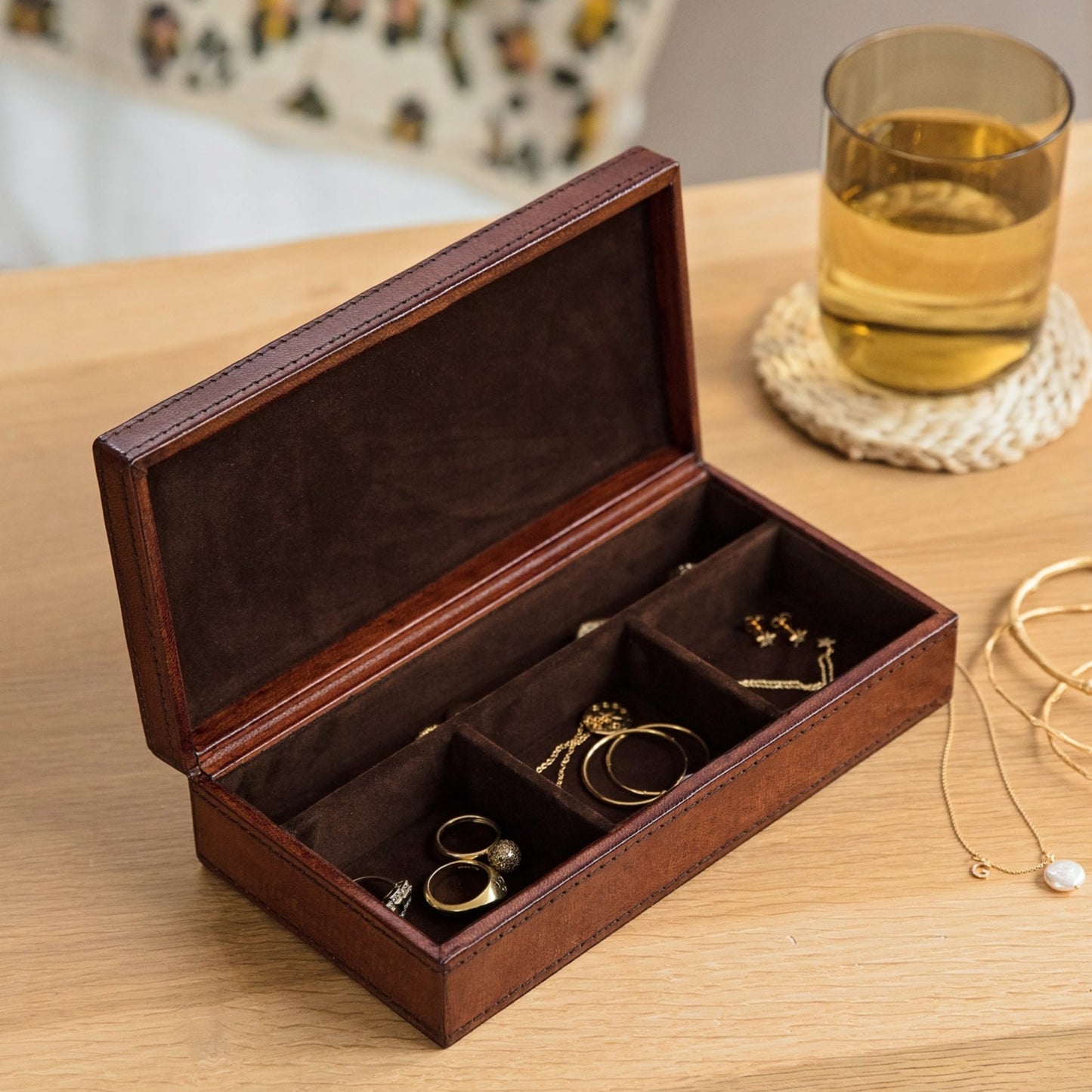 
                  
                    Leather Jewellery Box - Classic
                  
                