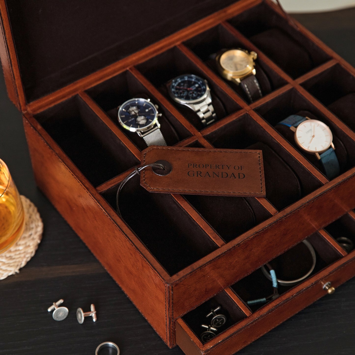 
                  
                    Leather Jewellery And Watch Box - Deluxe
                  
                