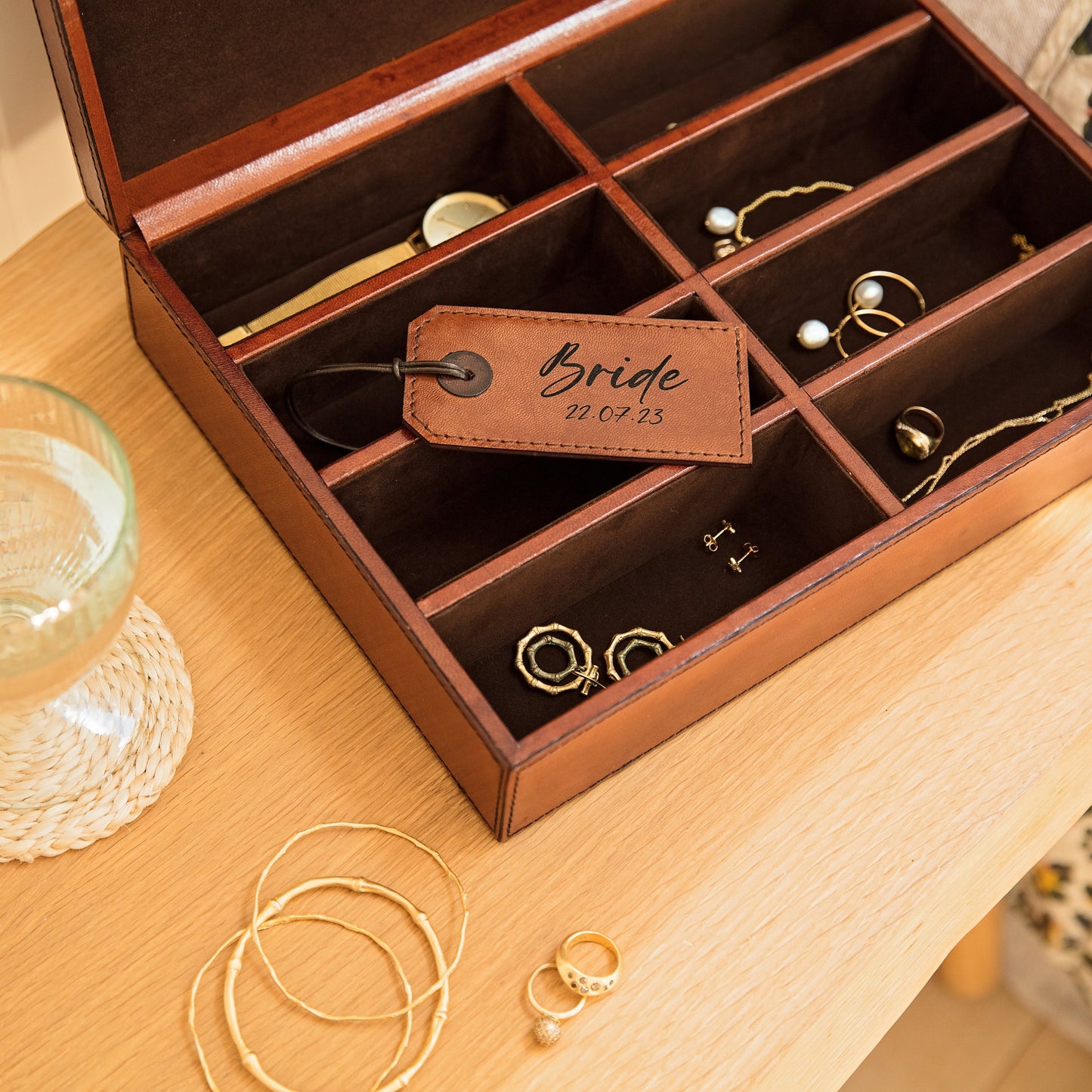 
                  
                    Leather Jewellery Storage Box
                  
                
