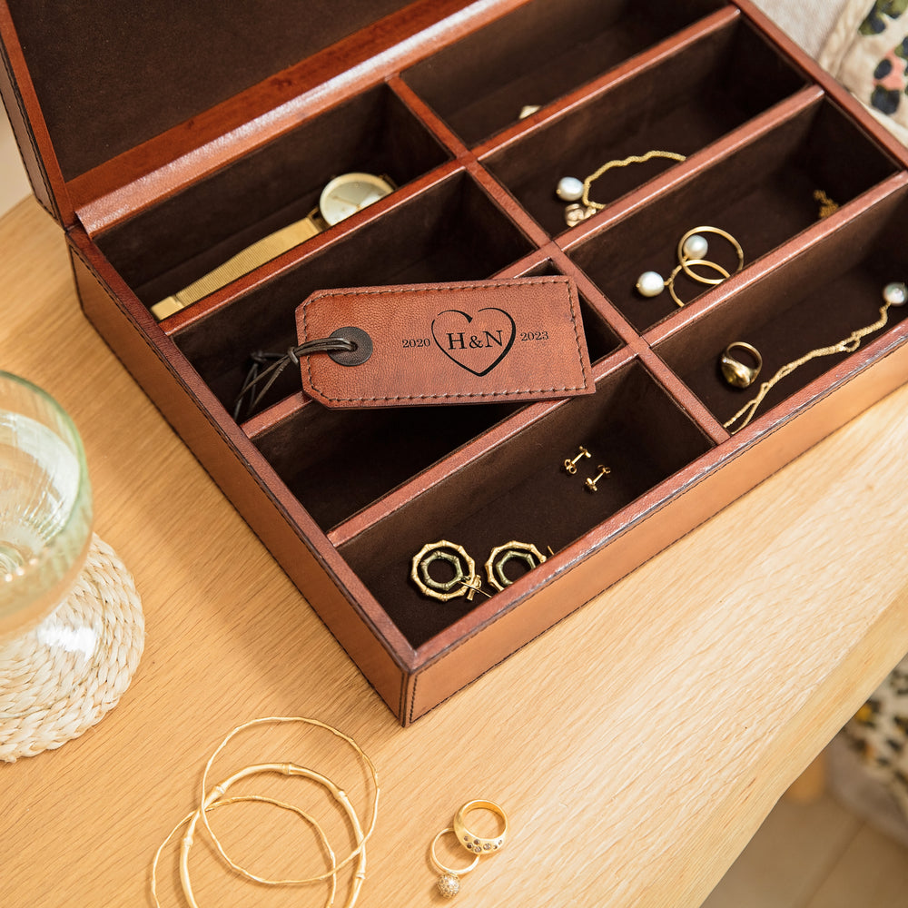 
                  
                    Leather Jewellery Storage Box
                  
                