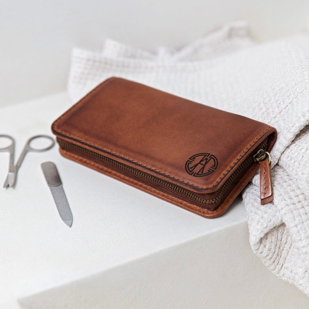 Monogram Leather Manicure Set