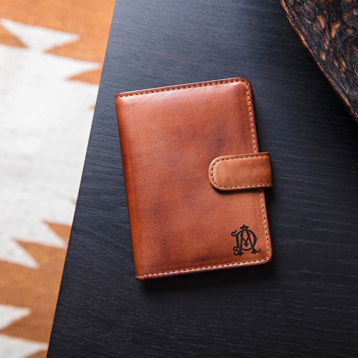 
                  
                    Monogram Leather Passport Wallet
                  
                