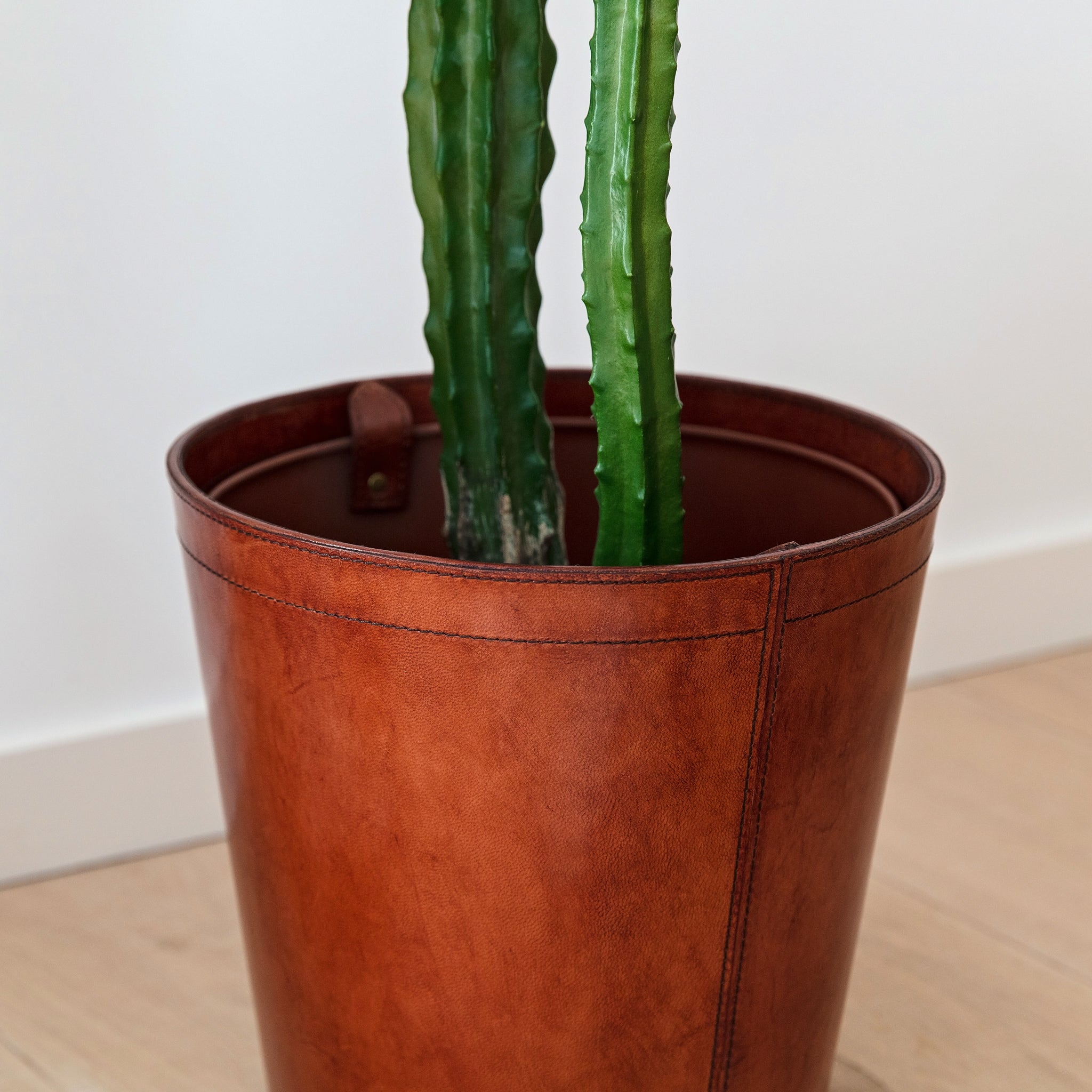leather plant pot Leather Plant Pot