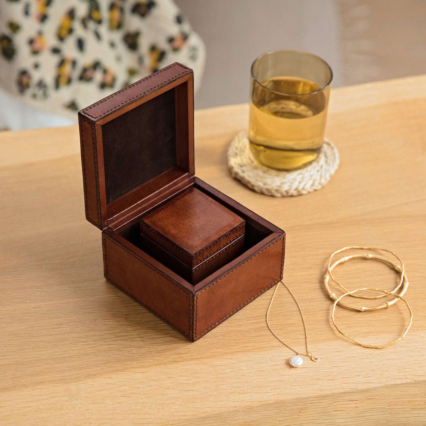 
                  
                    Leather Ring Box
                  
                