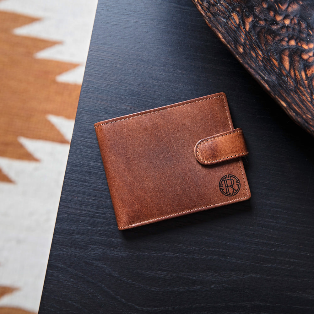 Monogram Leather Wallet - cards & coins