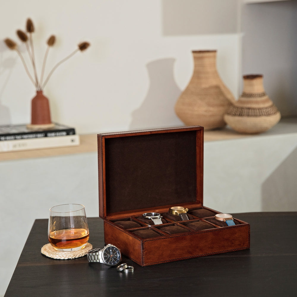 Leather Watch Box - Deluxe