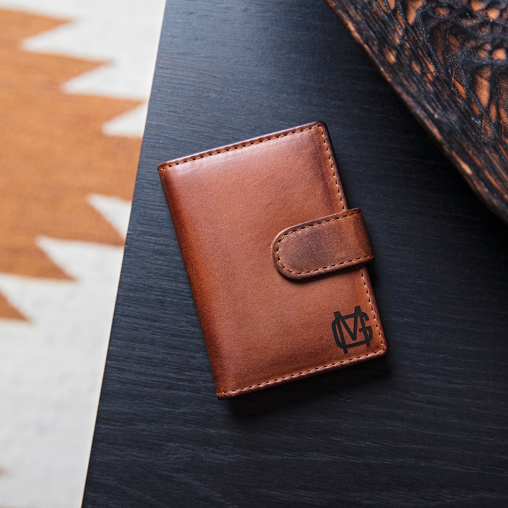 Monogram Leather Card Wallet