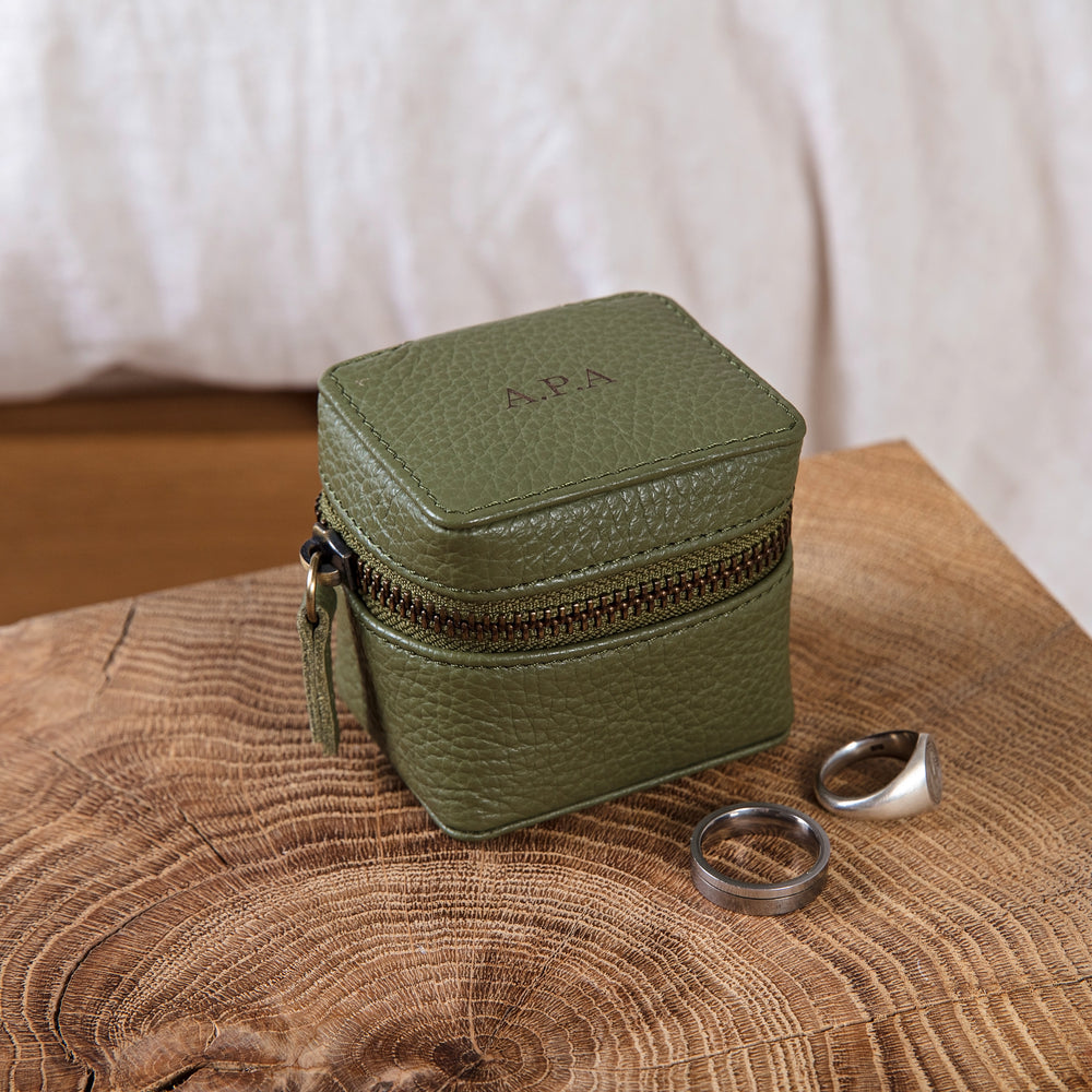 
                  
                    Leather Travel Case - Green
                  
                