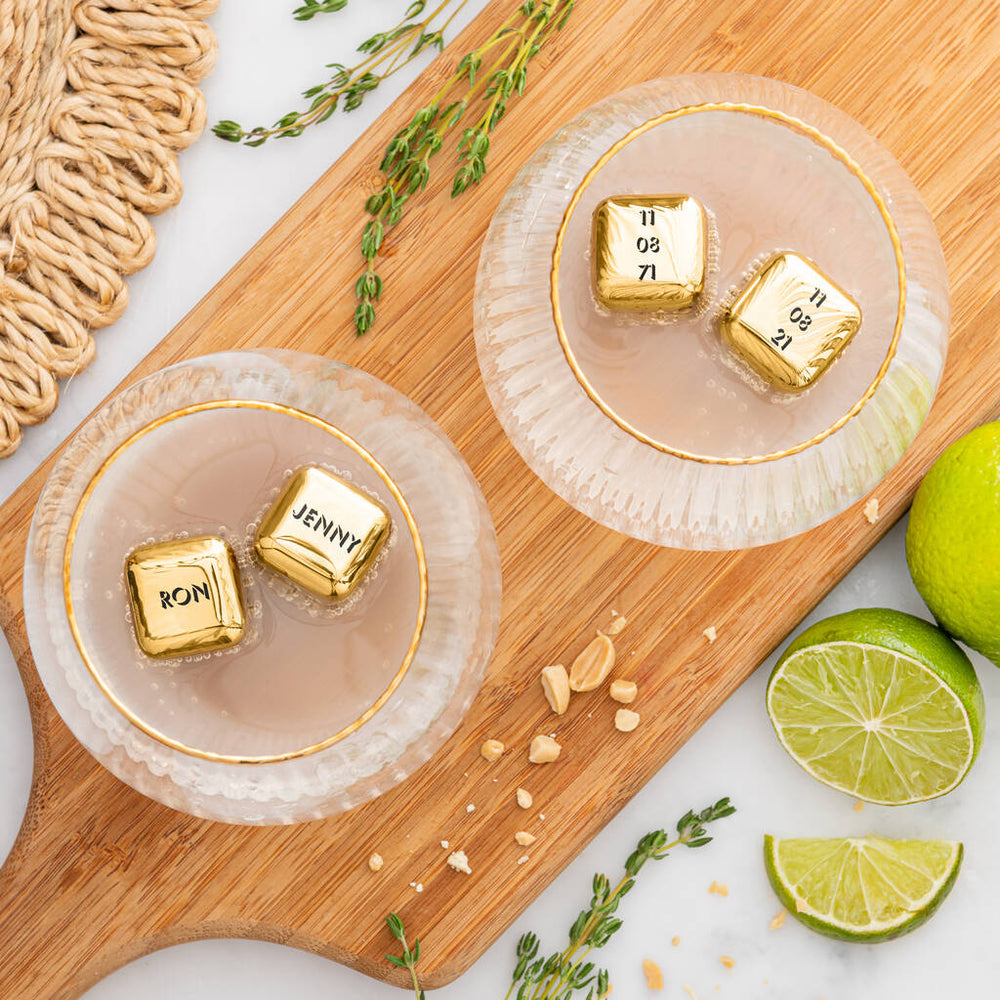 
                  
                    Gold Stainless Steel Ice Cubes - Anniversary Gift
                  
                