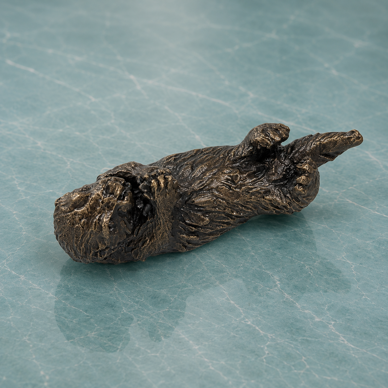 
                  
                    Miniature Bronze Sculpture - Sea Otter
                  
                