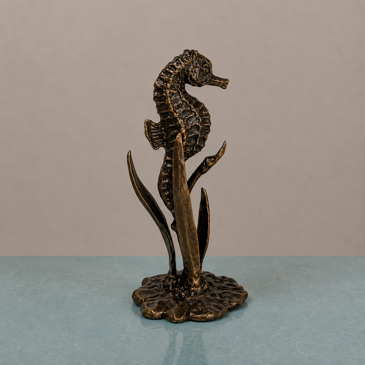 
                  
                    Miniature Bronze Sculpture - Seahorse
                  
                