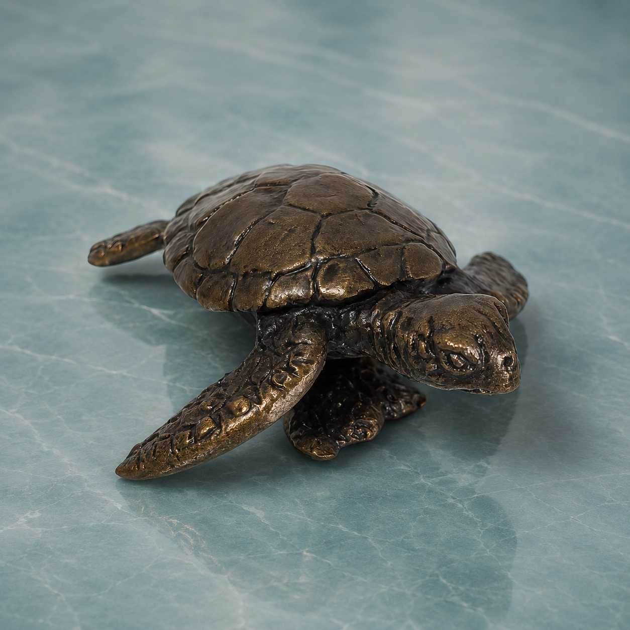 
                  
                    Miniature Bronze Sculpture - Turtle
                  
                