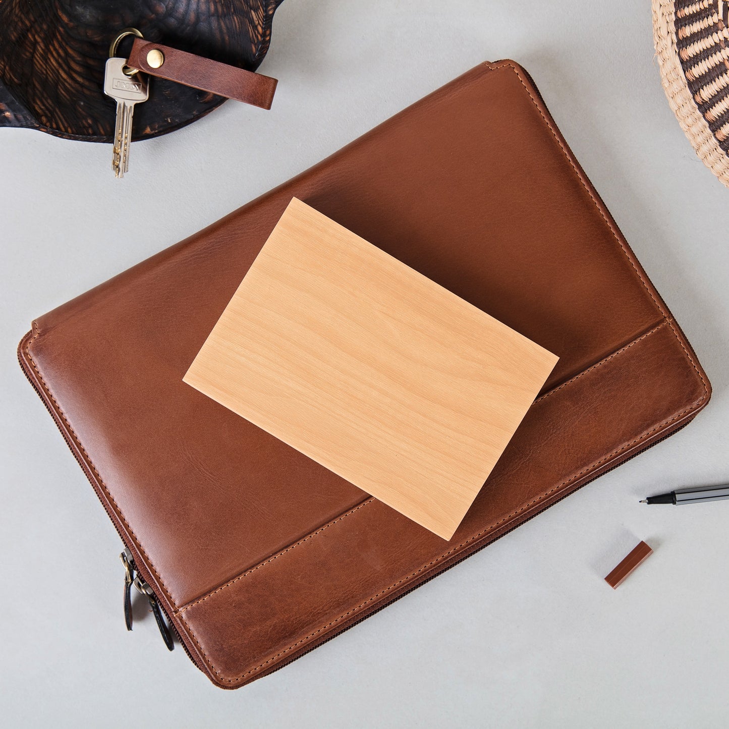 
                  
                    Personalised Wood Slab Notebook
                  
                