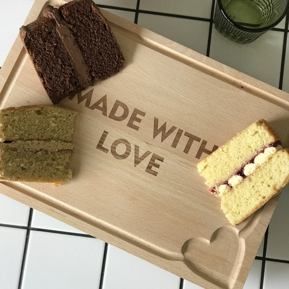 
                  
                    'Made with Love' Wooden Serving Board
                  
                