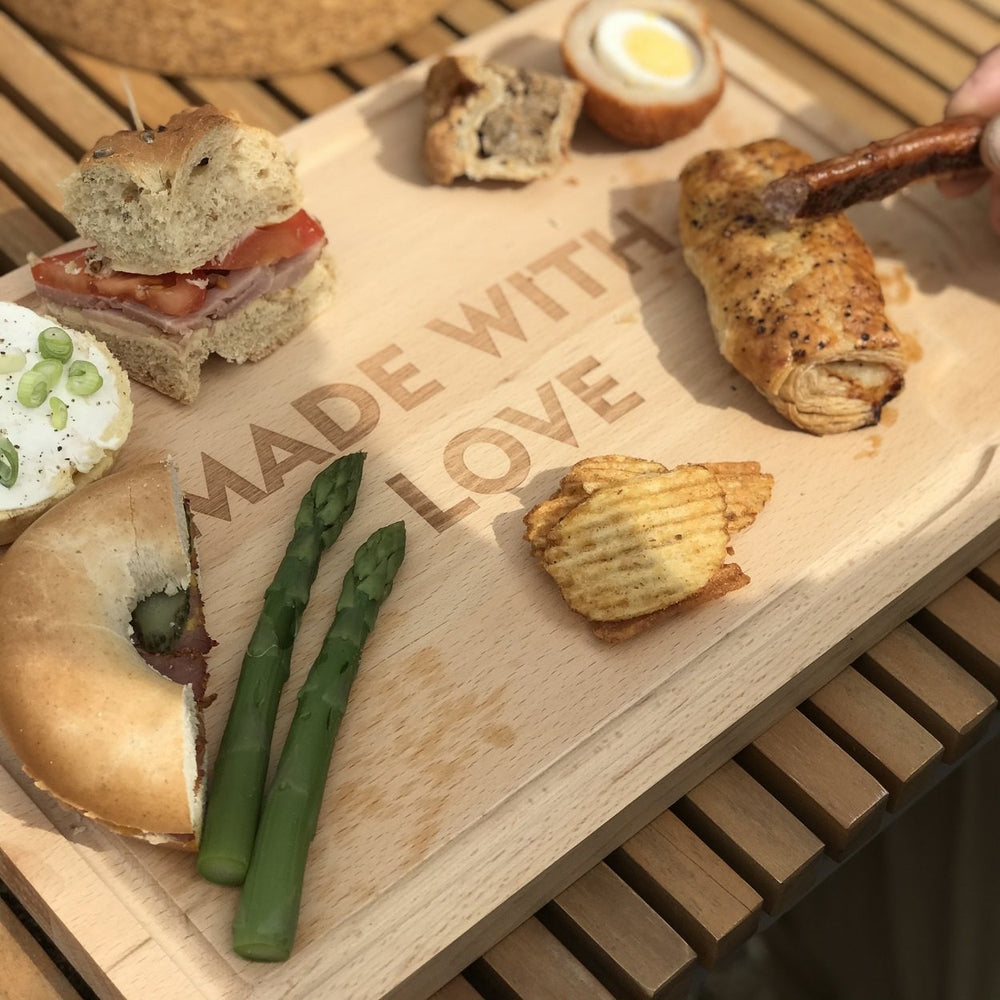 
                  
                    'Made with Love' Wooden Serving Board
                  
                
