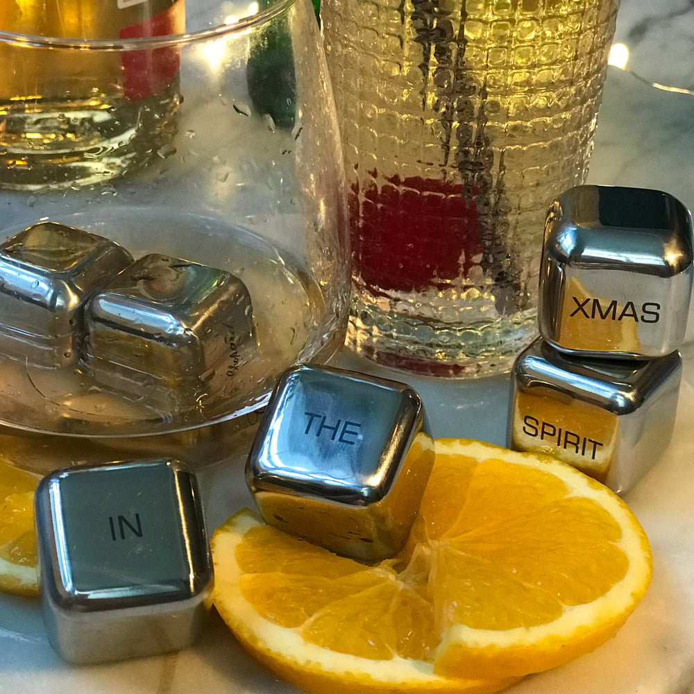 
                  
                    'In the Xmas Spirit' Stainless Steel Ice Cubes
                  
                
