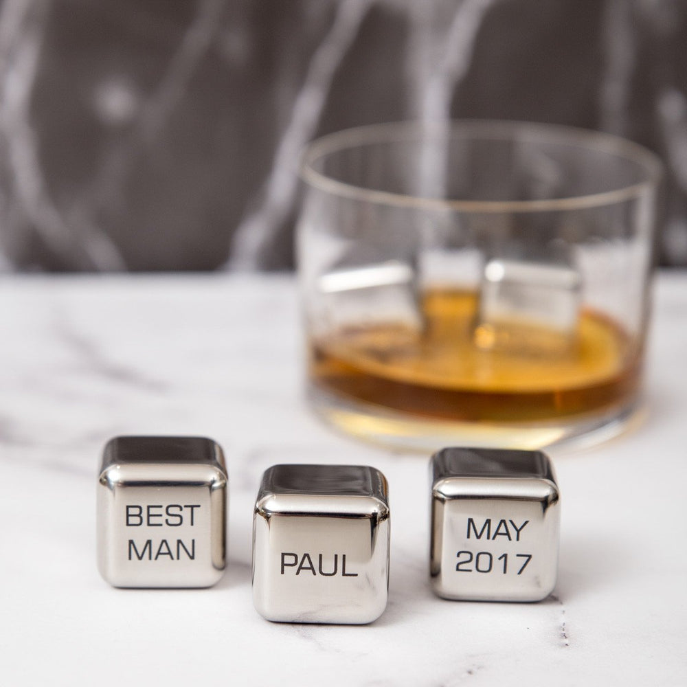 
                  
                    'Best Man' Stainless Steel Ice Cubes
                  
                