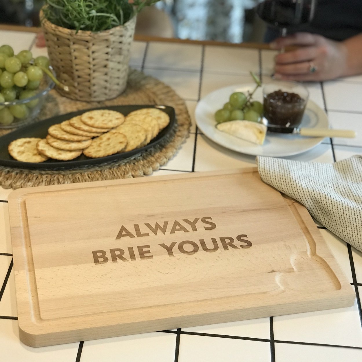 
                  
                    'Always Brie Yours' Wooden Cheese Board
                  
                