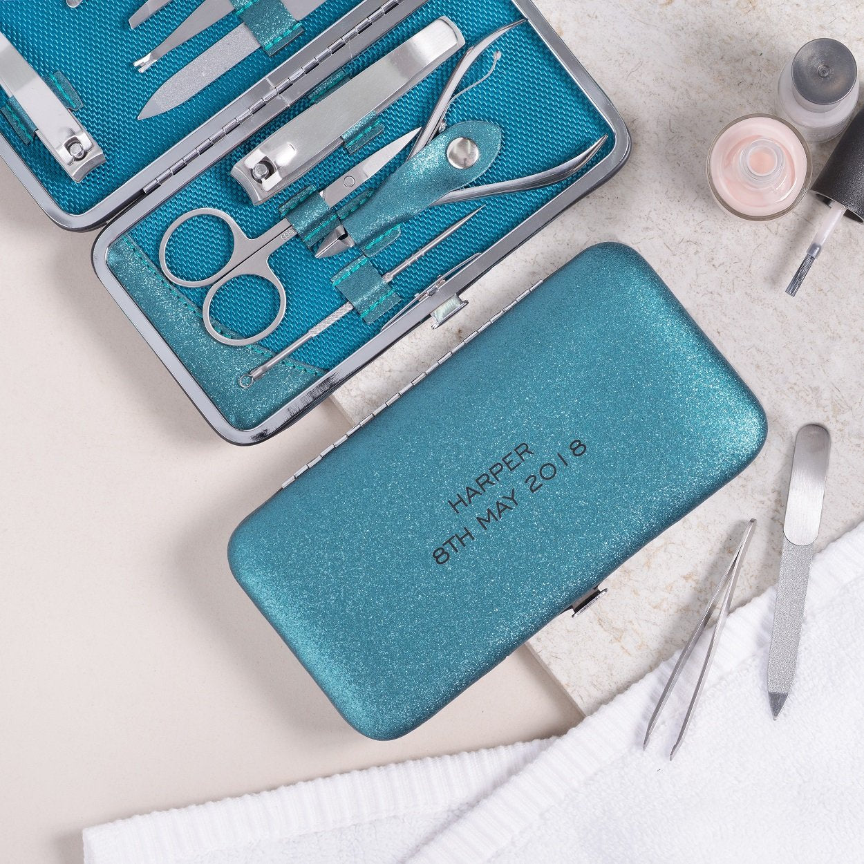 
                  
                    Personalised Manicure Set - Emerald
                  
                