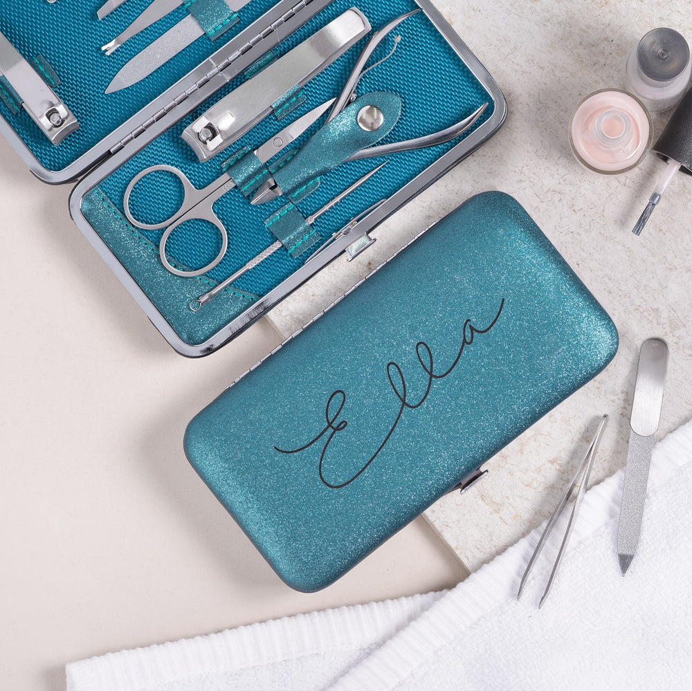 Personalised Manicure Set - Emerald