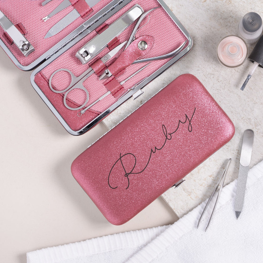 Personalised Manicure Set - Ruby Red