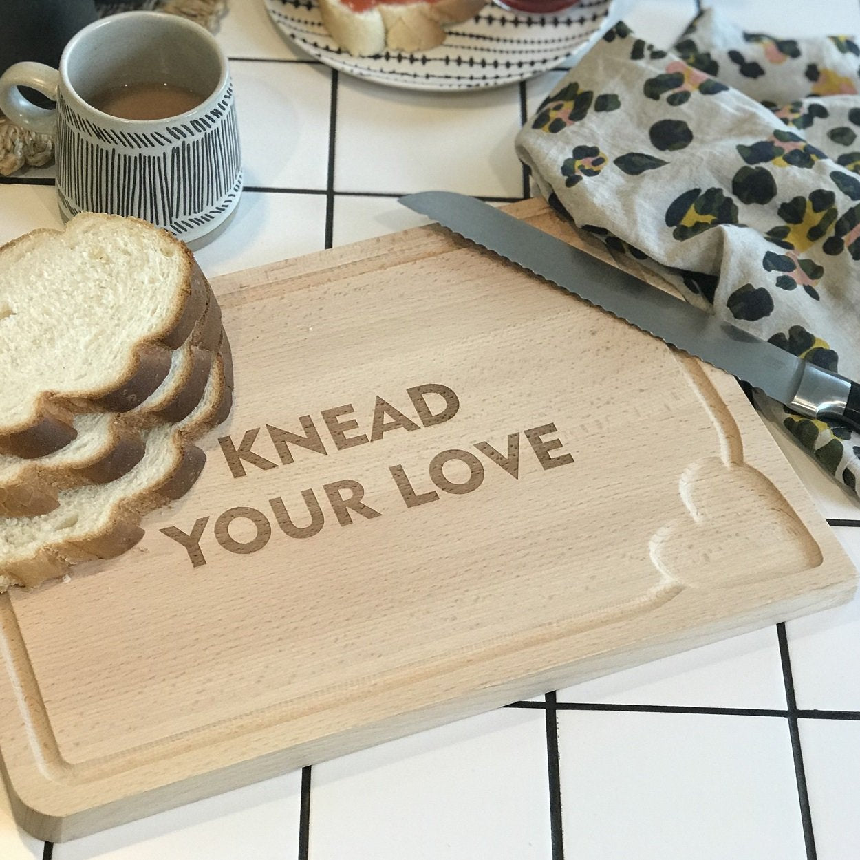
                  
                    'Knead Your Love' Wooden Bread Board
                  
                
