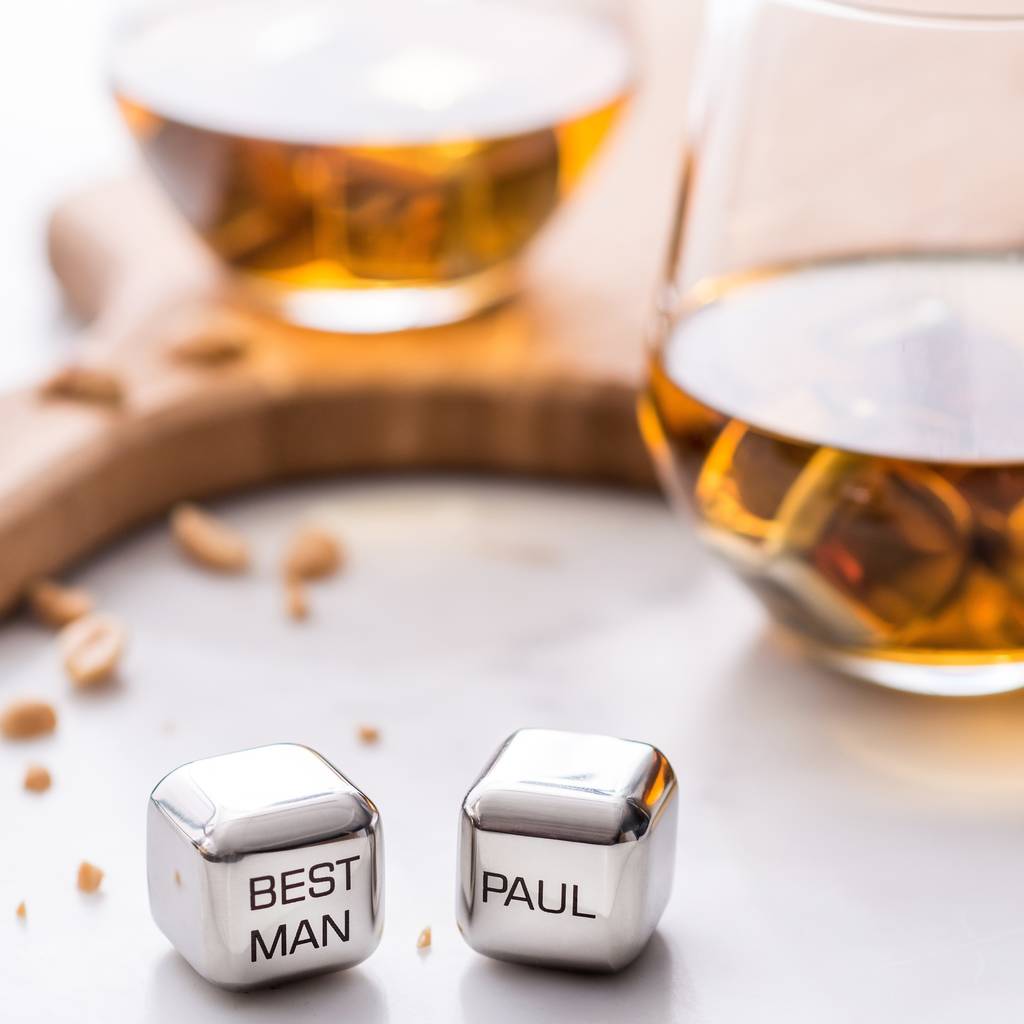 
                  
                    'Best Man' Stainless Steel Ice Cubes
                  
                