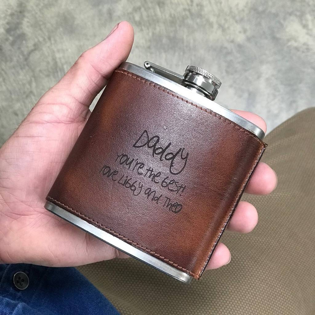
                  
                    Leather Hip Flask - Daddy You're The Best
                  
                
