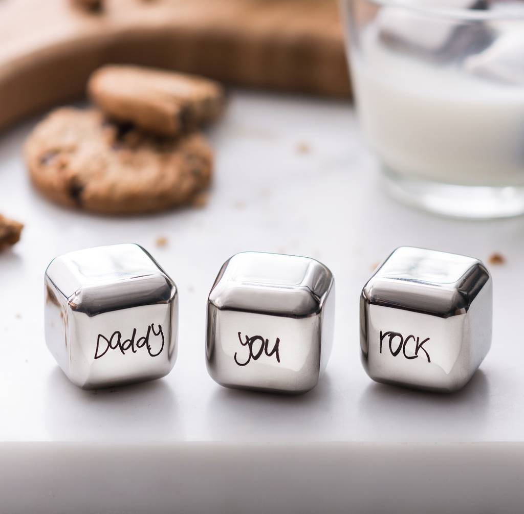 
                  
                    'Daddy you Rock' Stainless Steel Ice Cubes
                  
                
