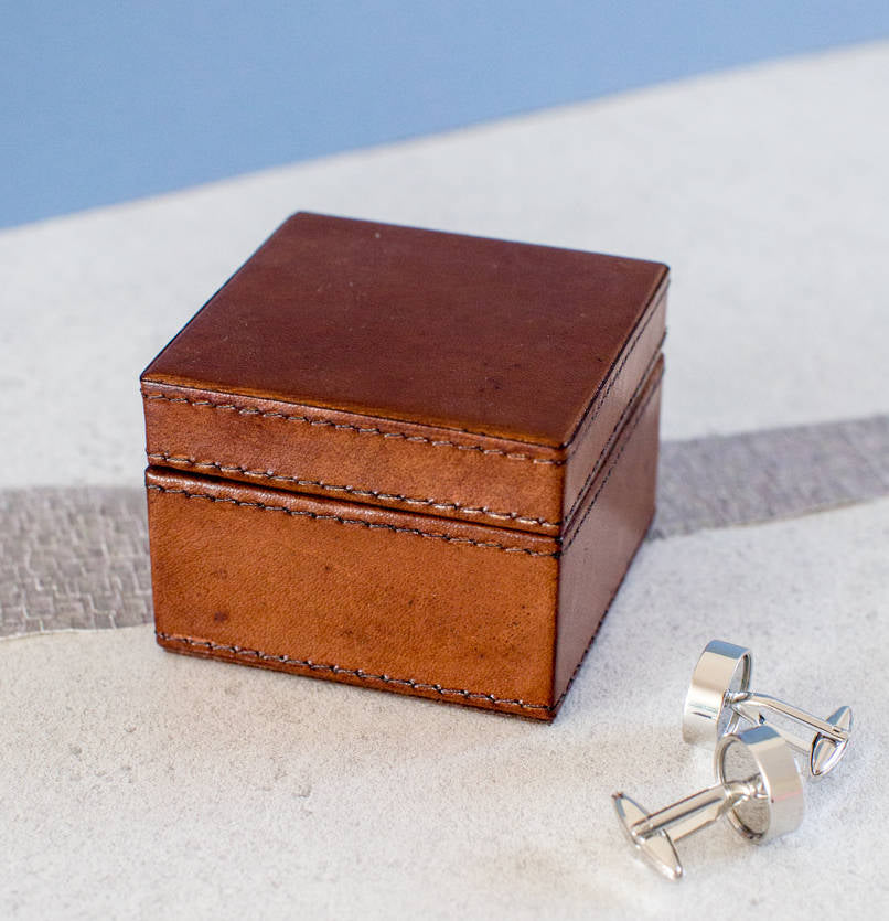 
                  
                    Leather Cufflink Box - Small
                  
                