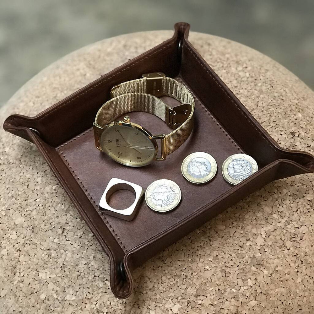 
                  
                    Leather Coin Tray - Square
                  
                