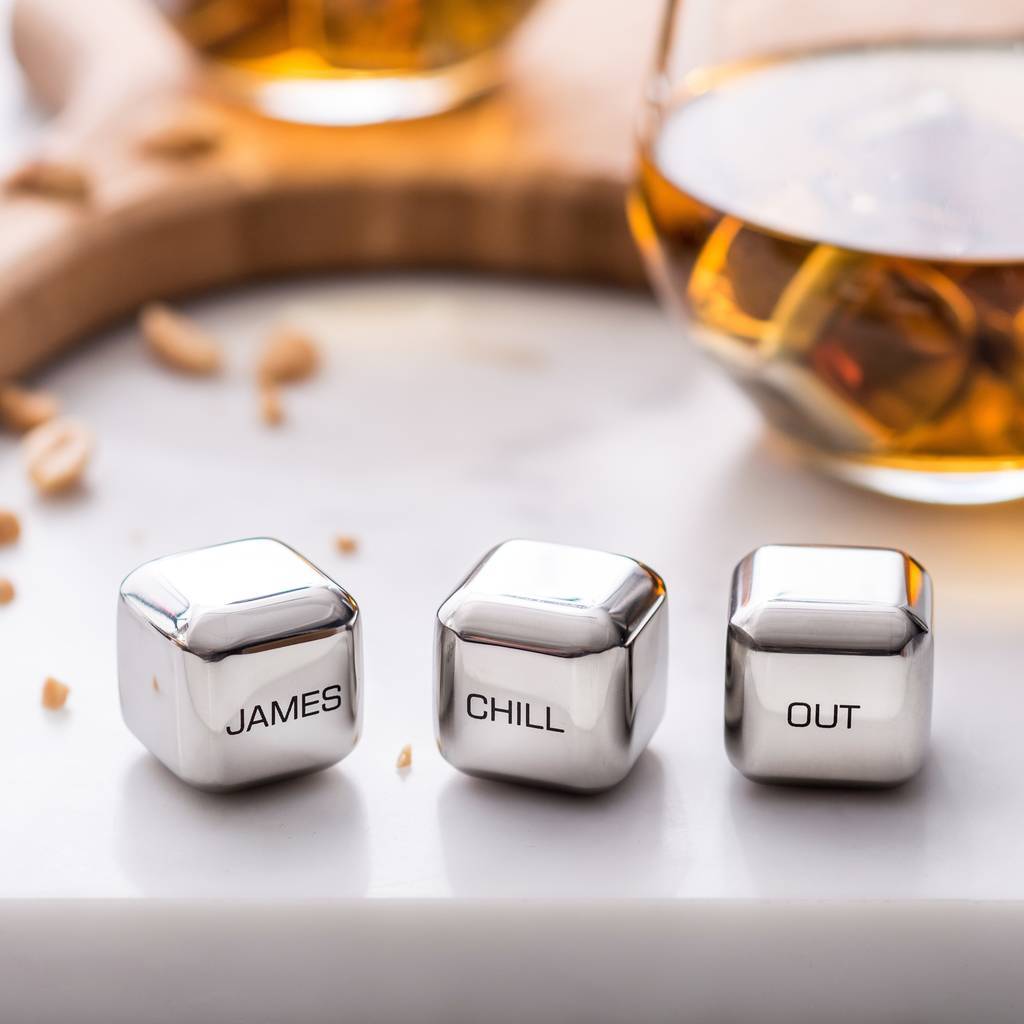 
                  
                    'In Love Since' Stainless Steel Ice Cubes
                  
                