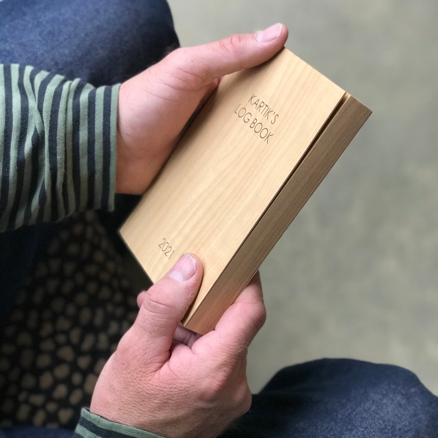 
                  
                    Personalised Wood Slab Notebook
                  
                