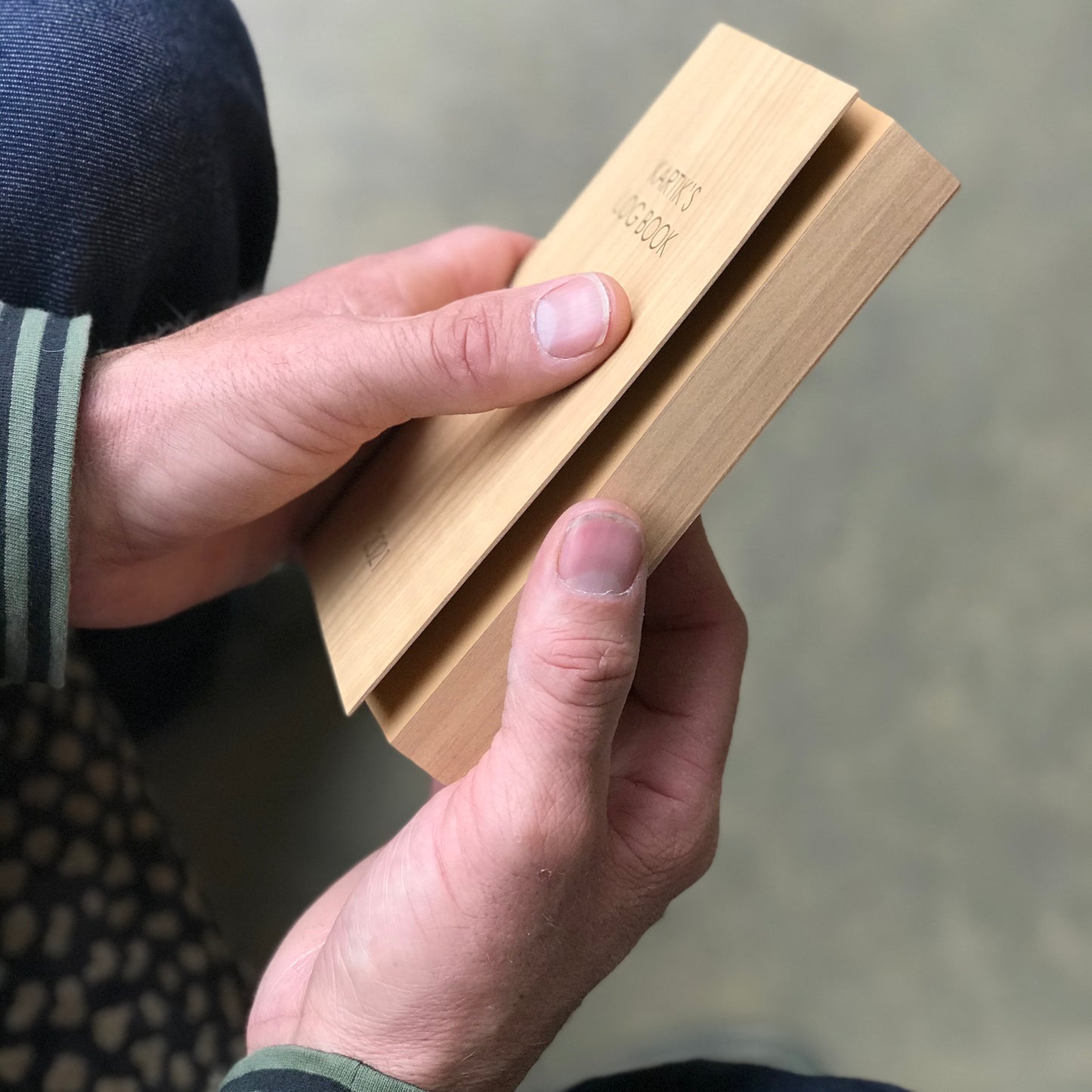
                  
                    Personalised Wood Slab Notebook
                  
                