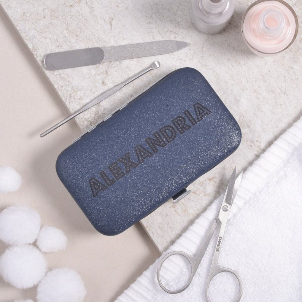 Personalised Manicure Set - Sapphire Blue, mini